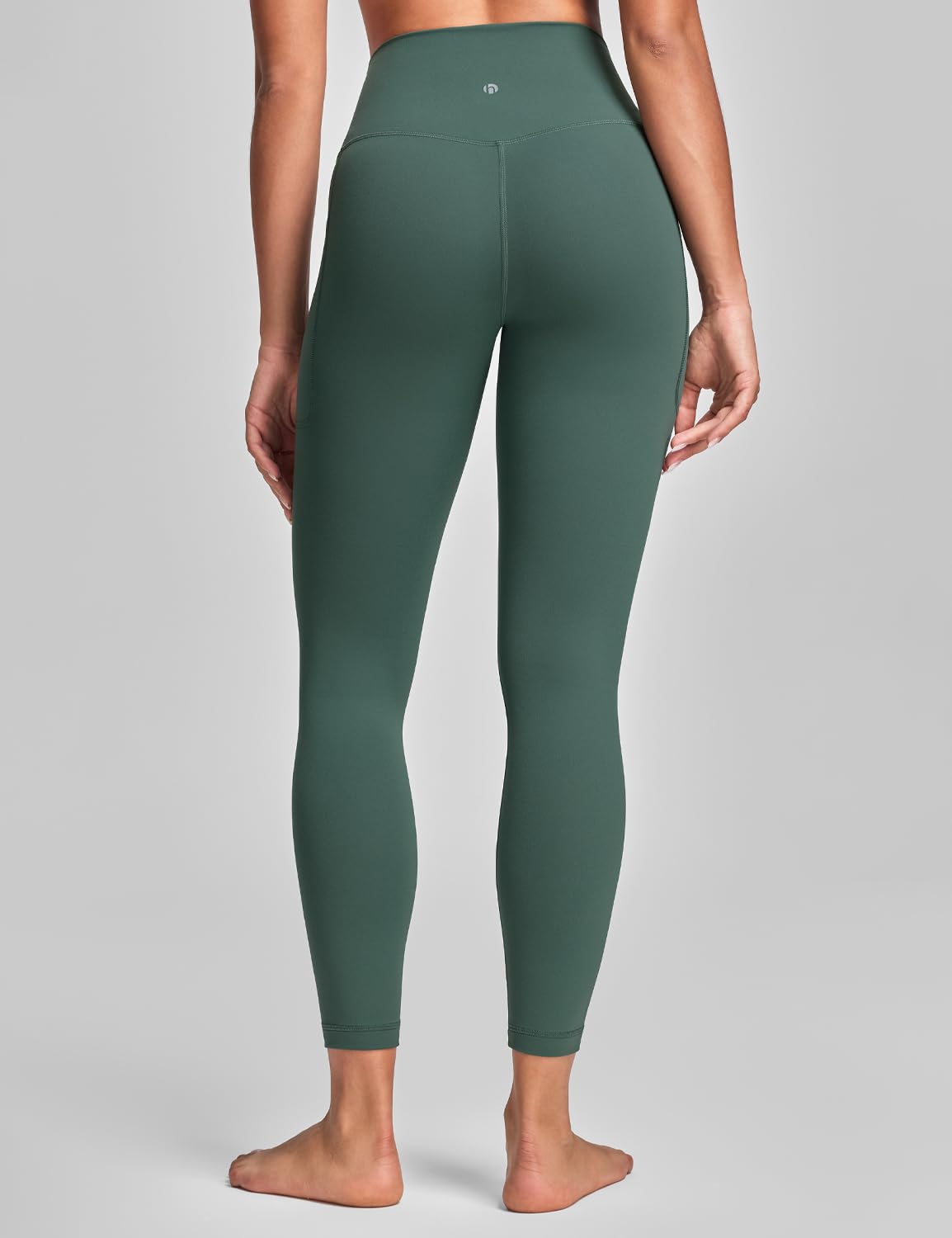 HeyNuts Leggings Workout Pro/Yoga Pro 7/8 con bolsillos laterales para mujer, pantalones de compresión de cintura alta con control de abdomen, 25 pulgadas