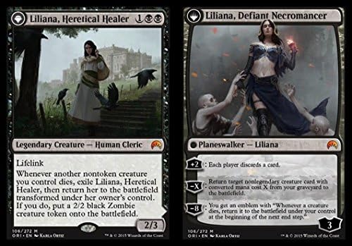 Magic The Gathering - Liliana, Heretical Healer // Liliana, Defiant Necromancer (106/272) - Origins