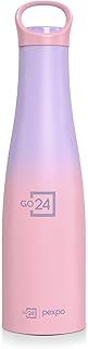 Go24 pexpo Morocco Pro 700 ISI Certified Stainless Steel Insulated Flask - 600ml | Double Wall Water Bottle for Girls | Ho... Price In India