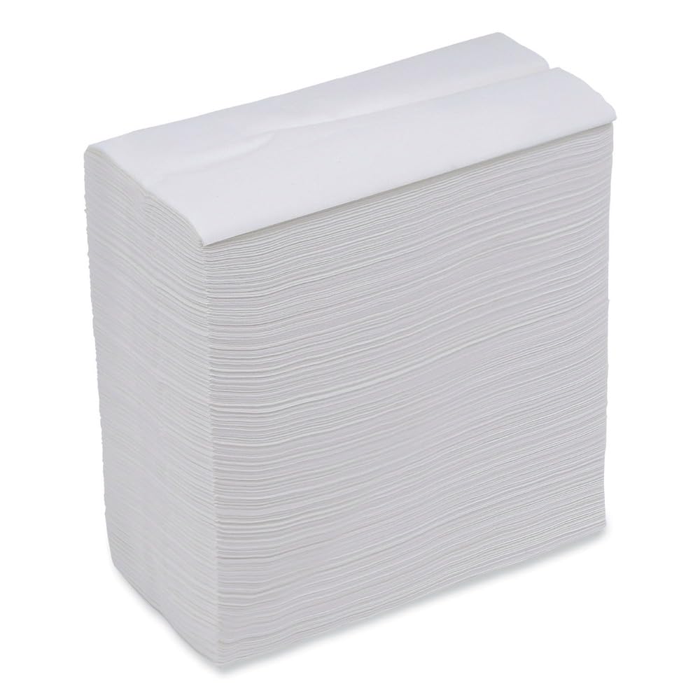 Boardwalk BWK8302 - Servilletas Pequeñas Desechables Dispensadoras de 30,5 x 17,8 cm, Color Blanco (500 Unidades, 20 Paquetes/Caja)