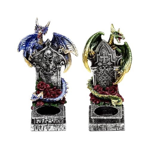 Dark Legends Guardian of The Dead Dragon Tea Light Candleholder