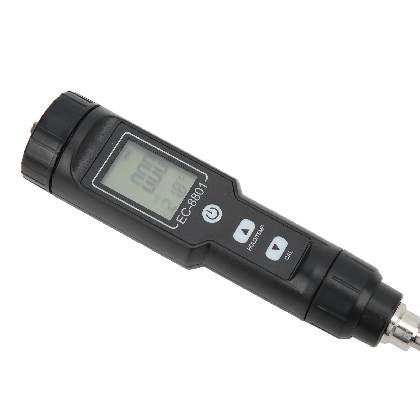 Detector del suelo Torvex, medidor de conductividad EC -8801 con sensor de temperatura y probador de suelo digital para el monitoreo del jardín