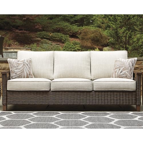 Signature Design by Ashley Paradise Trail Outdoor Patio Sofa with