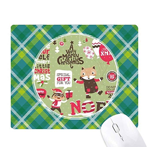 Tapis de souris pixel grille verte fatigue poignet réduite déco Noël bureau