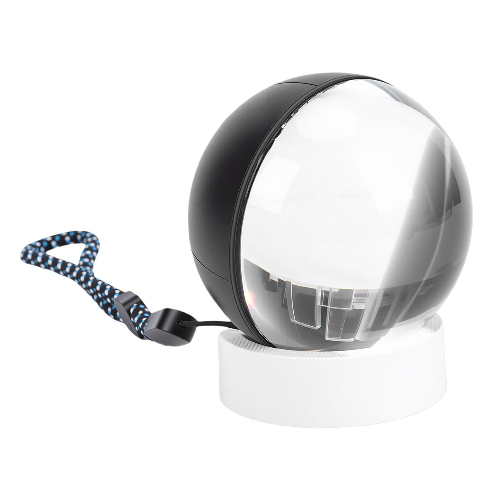 Rengue Lampada Galleggiante a Sfera di Cristallo 3D, Luce Notturna in Plastica ABS con Lettore Video, Regalo di Compleanno Unico per gli Amanti della Musica e Display Fotografici