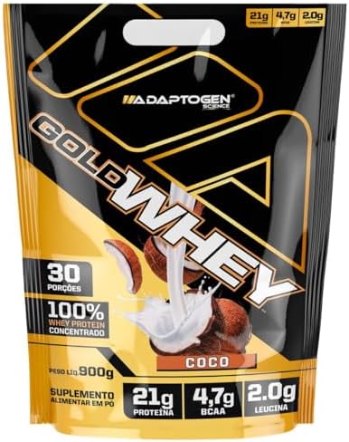 Gold Whey Refil 900g Sabor: Coco - Adaptogen Science | Whey Protein Concentrado