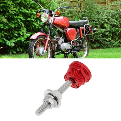 LT Easiyl 2 Stück 22 Mm Motorrad-Seitenabdeckungs-Druckknopfentriegelung M6 Kompatibel mit Simson S50/S51 (Rot)