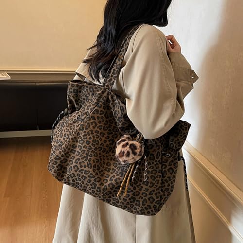 Bolsa Tote con Estampado Leopardo para Mujer miniatura 5