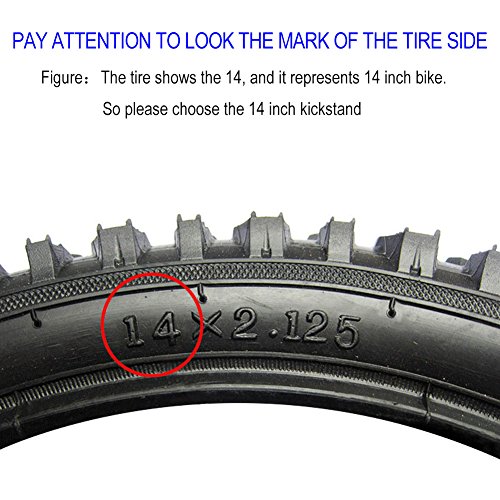 Usong Children's Bicycle Single-Side Stand Folding Bicycle Bracket Children's 12" 14" 16" 18" 20" Bicycles Accessories Bike Racks Bikes Side Kickstand (14 Inch) #TOP3