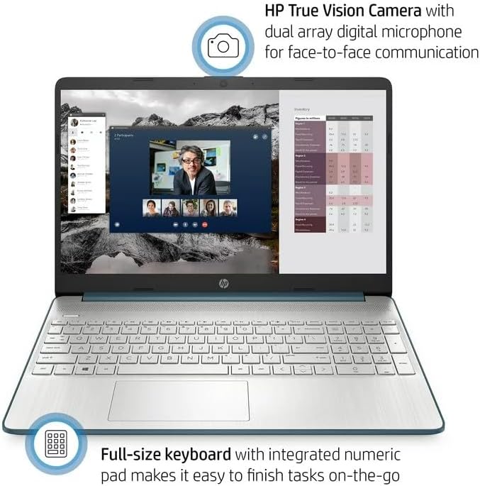 Miniatura 3 de HP Laptop 2023 FHD Micro-Edge de 15.6 pulgadas, AMD Ryzen 5 5500U (Beat i7-1160G7, hasta 4 GHz), 8 GB de RAM, SSD PCIE de 256 GB, WiFi, HDMI, carga