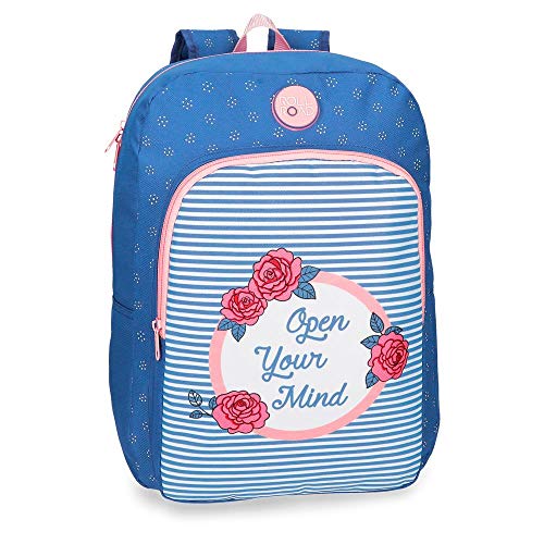 Mochila escolar 40cm Roll Road Rose