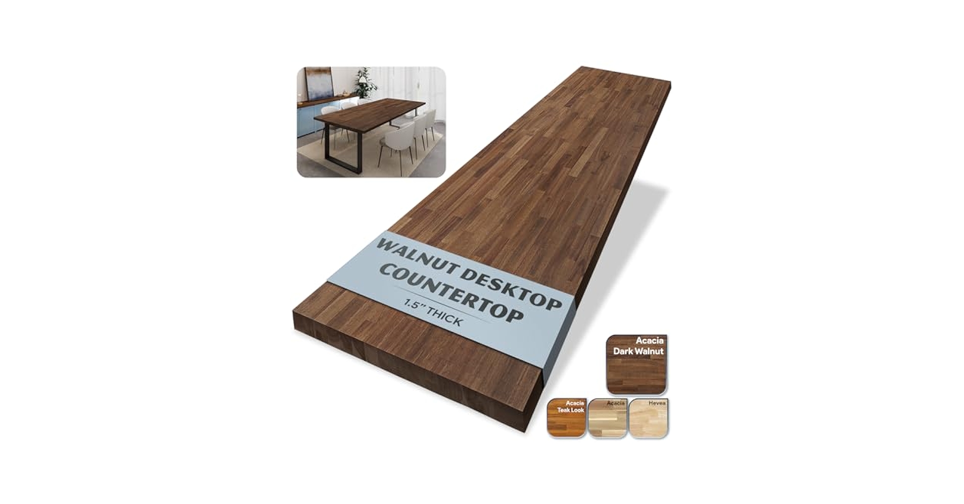 Amazon.com: Howizz Walnut Butcher Block Countertop 60 x 30 x