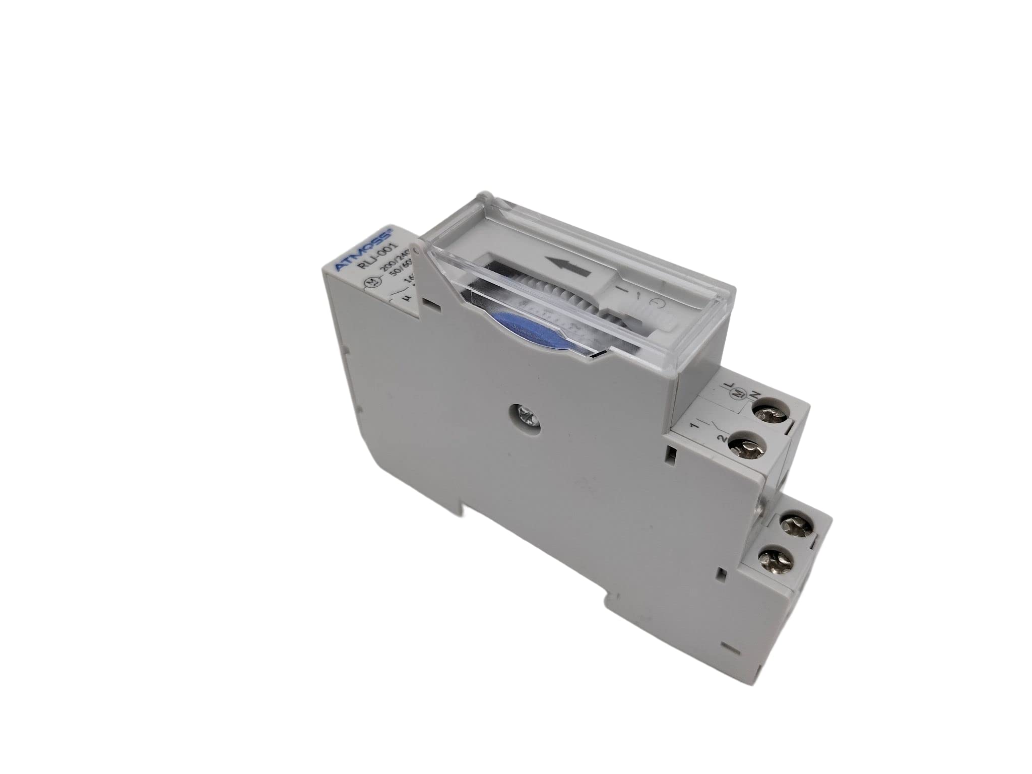 RASMACOR Minuterie journalier analogique avec réserve 100 Heures | Horloge horaire avec réserve 100 Heures | pour Rail DIN | 15 Minutes | Grand Pouvoir de Coupe 16 A/250 V | ATMOSS