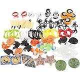 100-Pack of Halloween Toy Favors - Halloween Gifts, Prizes, Novelty Party Favors, Halloween Novelty Toys