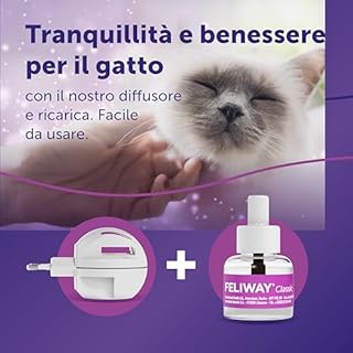 FELIWAY Classic Starter Kit Diffusore di Feromoni Calmanti per Gatti, 48 ml – Aiuta a risolvere i segni comuni di stress nei gatti e gattini, Raccomandato dai Veterinari, Clinicamente Testato