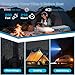 Power Bank Portable Solar Charger, Wireless Fast Charging Battery Pack, 20000mAh Capacity USB-C Input, 6 Outputs, Dual LED Flashlight, USB Battery Pack for Cell Phone Camping Travel Emergency (Blue)