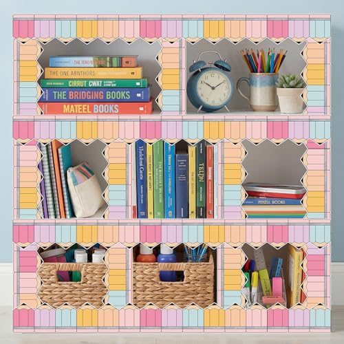 Image of Tenceur 65ft Pencil Classroom Bulletin Board Border Pastel Die-Cut Border Trim Back to School Bulletin Board Decor for School Chalkboard Wall Window Door