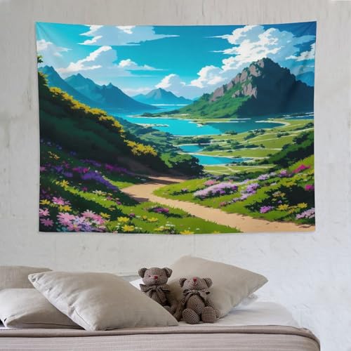 Tenture murale japonaise en tissu 150x200 pour décoration murale de chambre