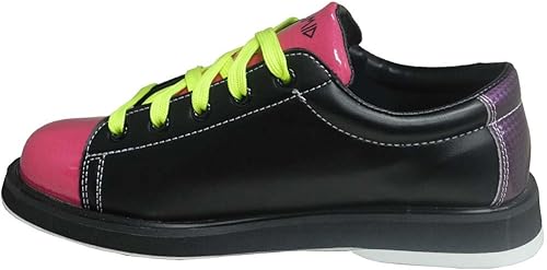 Miniatura 2 de Pyramid - Zapatos de bolos para mujer, color negro, rosa y verde
