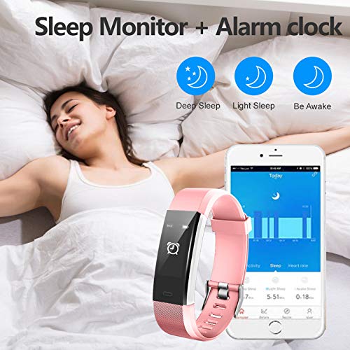 Lintelek Fitness Tracker with Heart Rate Monitor, Activity Tracker with Connected GPS, IP67 Waterproof Fitness Watch with Calorie Counter, Pedometer for Men, Women and Gift - Thumbnail 4
