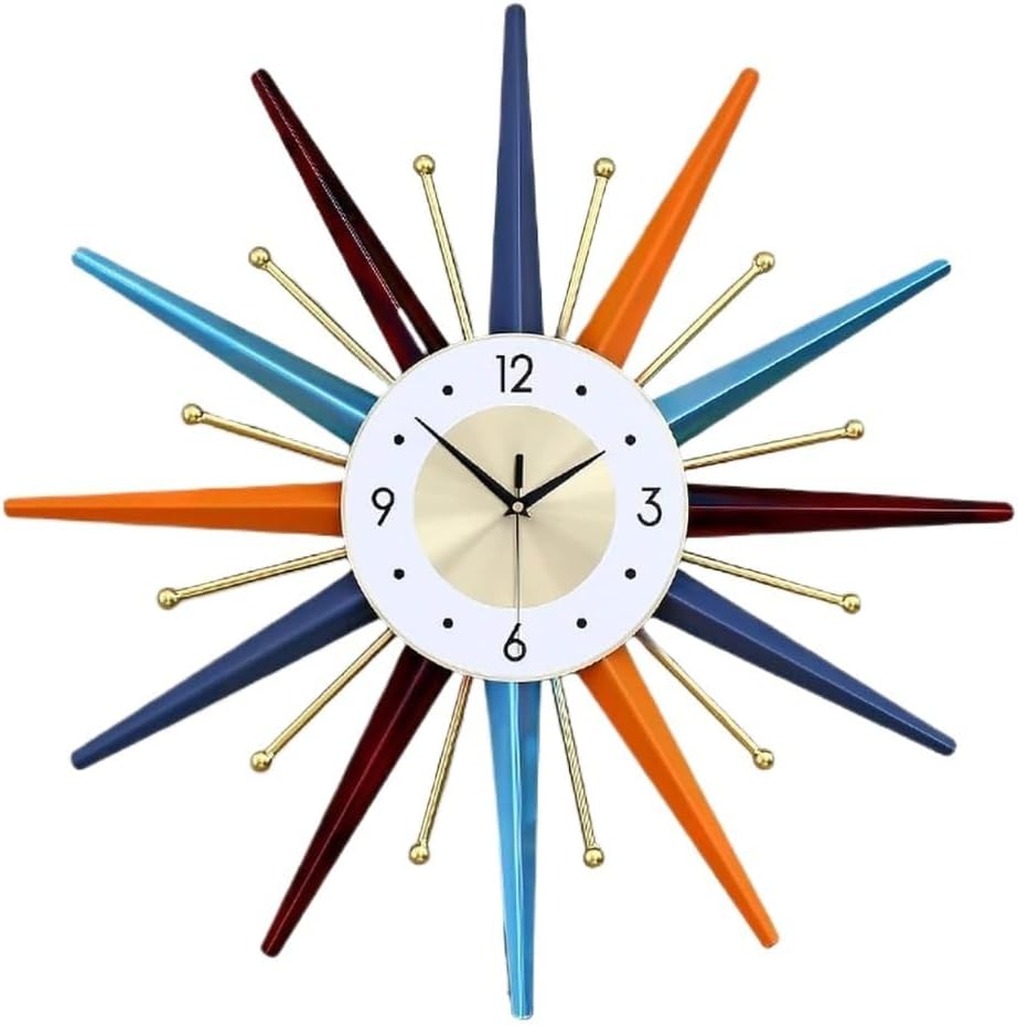 Welby スターバースト 壁掛け時計 ミッドセンチュリー ムーブ交換済