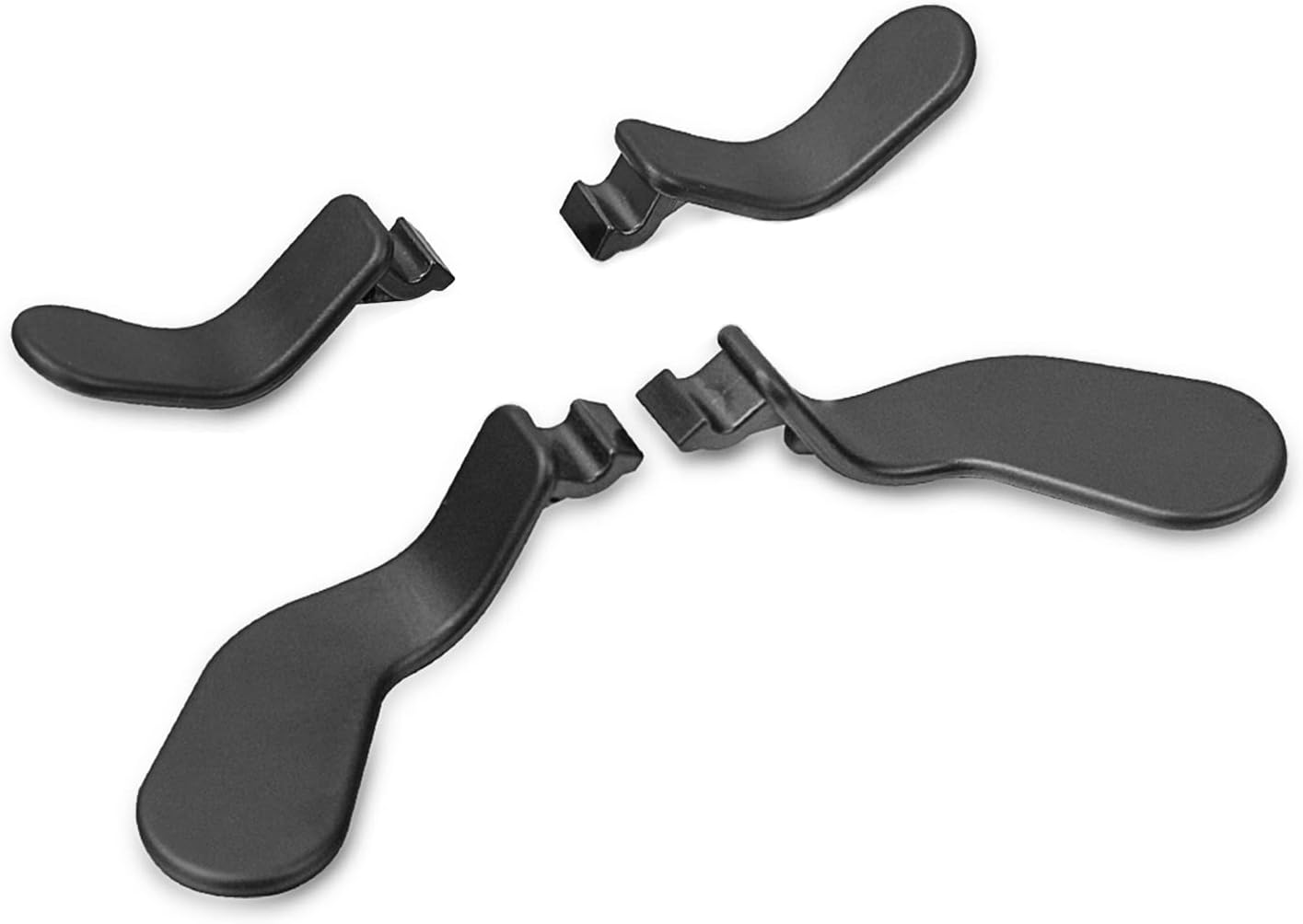 TOMSIN Elite Controller Series 2 Paddles,4 pcs Metal Stainless Steel Paddles for Xbox One Elite 2 Controller, Elite 2 Core Controller Accessories Model 1797(2 Medium & 2 Mini)(Black)