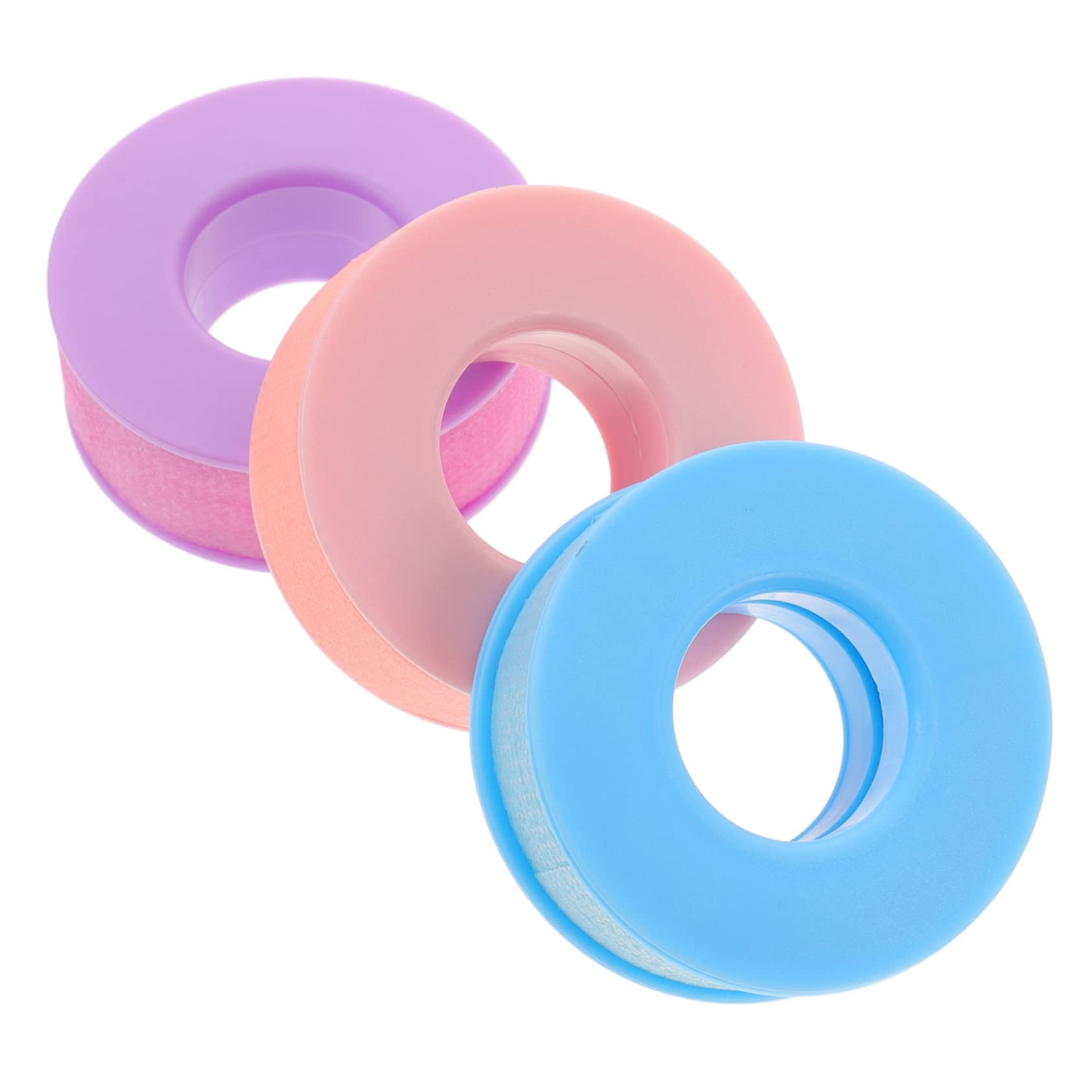 9rollos Cinta Para Extensión De Pestañas De Gel De Silicona No Tejida Transpirable Morado Para Aislamiento De Piel y Uso Profesional