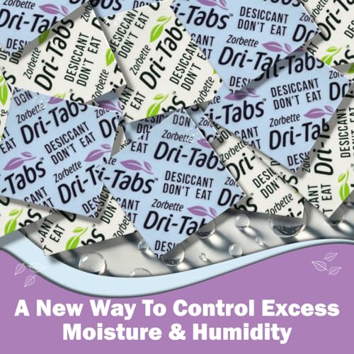 Zorbette Dri-Tabs | Food-Safe Moisture Absorbers – Keep Fruits, Veggies, Snacks, Bread & More Fresher, Longer! Eco-Friendly, Plant Based Desiccant That Replaces Silica Gel Packets - 75pk (Magenta) - Thumbnail 2
