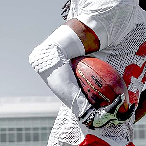 Rga Elbow Pads,Basketball Shooter Sleeves,Basketball Elbow Arm Guard Sleeve Padded Compression Protection Elbow Arm Sleeve (White, M) #TOP7