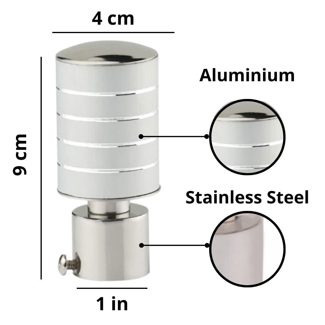 Stainless Steel Curtain Finials - Modern Design -4
