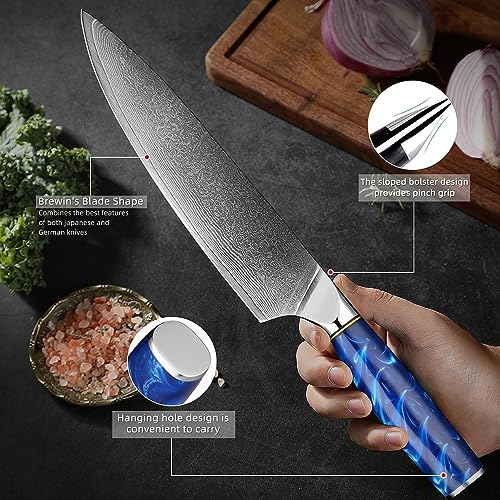 Set Cuchillos Cocina 5 Piezas Acero Damascus miniatura 4