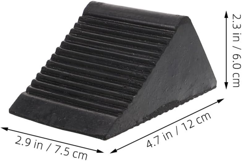3pcs High Strength Wheel Chocks Car Trailer Tire Chocks Rubber Wheel Stopper for Vehicle Alignment