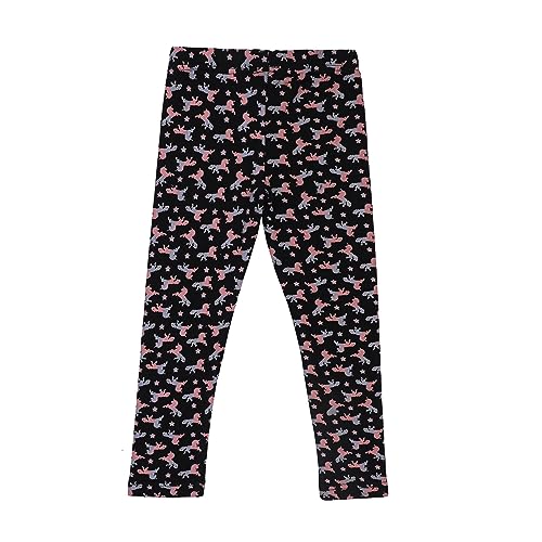 Sleepdown 2 Pack Girls Leggings Fleece Leggings Comfortable Stretchy Soft Leggings Tights Pants for Girls2