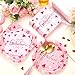Gerrii 200 Pcs Happy Galentines Day Party Supplies Disposable Dinnerware Set Includes 30 Square 30 Round Themed Plates 140 Napkins for Dinner Party Decoration (Pink, Galentines)