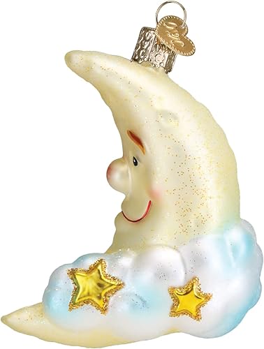 Vista 51 de Old World Christmas - Adornos de cristal soplado para árbol de Navidad, colección Espacio exterior