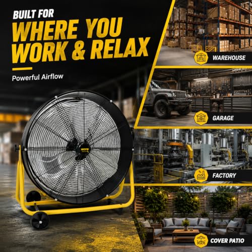 HiCFM 28-Inch Drum Fan, view 6