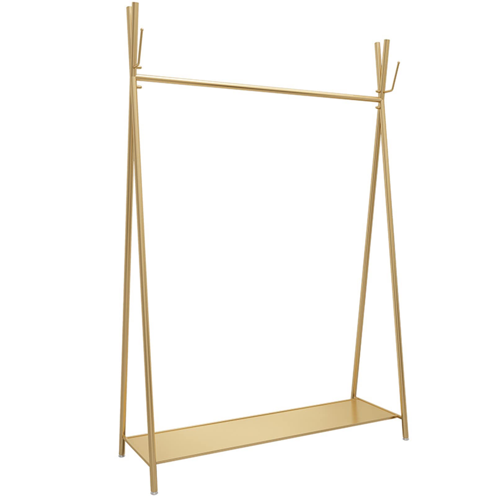 Rack de vêtements avec étagère inférieure pour magasin et maison