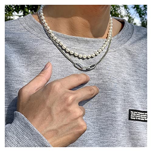 Collier perles d'imitation haut de gamme au design rétro chic - 3