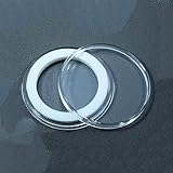 (5) Air-tite 24mm White Ring Coin Holder Capsules for US American Seated Barber Standing Liberty Washington Quarters