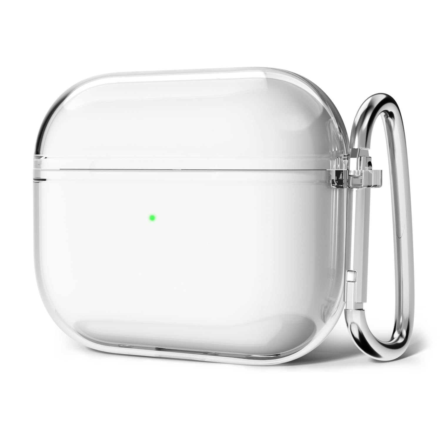 Svanove for Airpods 4 Case Clear Hard Plastic, Transparent Simple Cute Airpods 4th Generation Case with Keychain, Girly Y2k Aesthetic Trendy Airpods