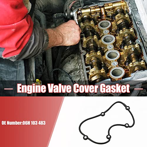 Image of X AUTOHAUX 06H 103 483 Engine Timing Cover Gasket for Volkswagen Jetta 2008-2013 for Volkswagen Passat 2008-2010