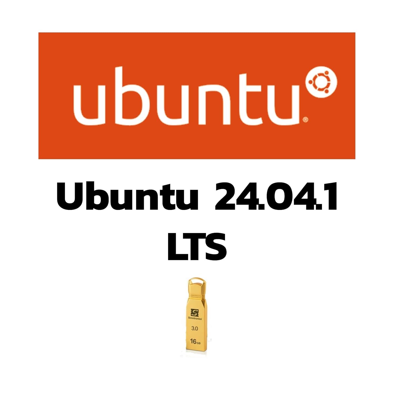 Ubuntu Desktop 24.04.1 LTS (Most Recent Version) 64-bit Bootable USB Flash Drive, Live USB for Installing and Repairing Ubuntu Desktop-image-24