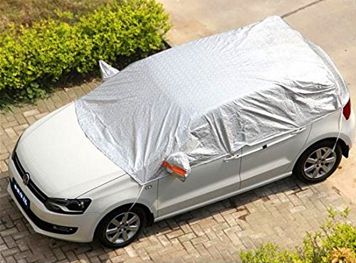 Kadooria Safe View Half Car Cover Top Waterproof/Windproof/Dustproof/Windshield Cover Snow Winter Summer (SUV YL(185"-197"))