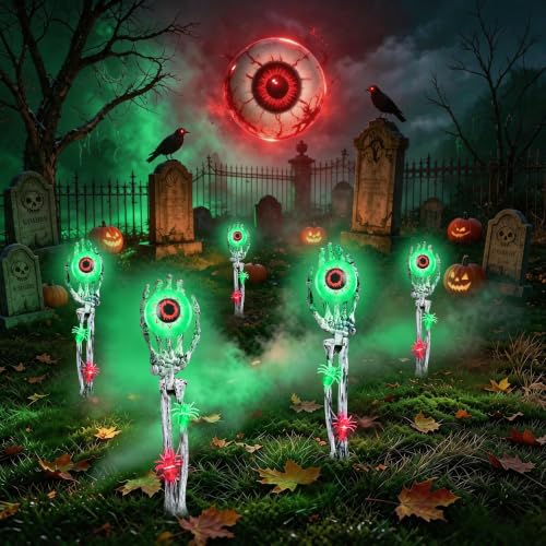 Halloween Decorations Outdoor, 2 Pack Halloween Skeleton Hands Decorations by LYHOPE - Used condition - Image 7