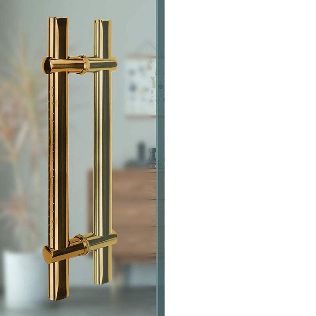 Poignée de porte en acier inoxydable rectangle noir en H pour bureau