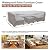 Patio Furniture Set Cover Waterproof, Mrrihand Outdoor Sectional Sofa Set Cover Heavy Duty 600D Table and Chair Set Cover 78" L× 62" W× 30" H