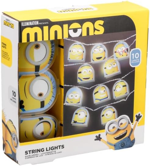 Paladone Minions String Lights - Officially Licensed Minions Product