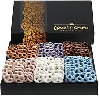 Yogurt Pretzels Gift Box - Gourmet Pretzels - Chocolate Covered Pretzels - Easter Food Gift Basket - Gourmet Assorted Flavors - Holiday, Thank You, Sympathy, Birthday Gift