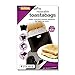 Toastabags Toast-Taschen, Schwarz, bis zu 300 Mal wiederverwendbar, 5er-Packung, acryl, schwarz, 10er-Pack