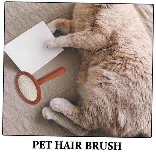 Cepillo de madera para perros para evitar nudos y caídas de pelo en Retriever 3